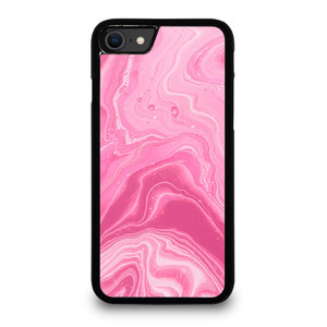 PINK LIQUID TEXTURES iPhone SE 2020 Case Cover
