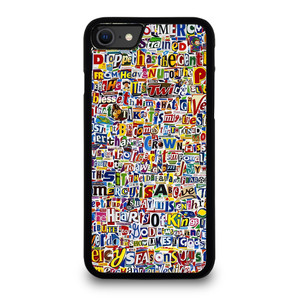 RETRO ALPHABET COLLAGE iPhone SE 2020 Case Cover