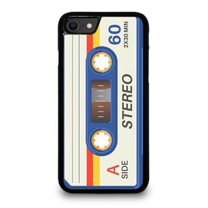 RETRO BLUE STEREO CASETTE TAPE iPhone SE 2020 Case Cover