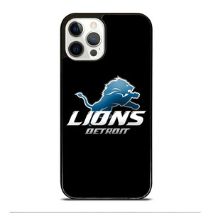 DETROIT LIONS BLACK iPhone 12 Pro Case Cover