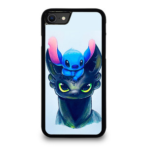 TOOTHLESS AND STITCH ART iPhone SE 2020 Case Cover