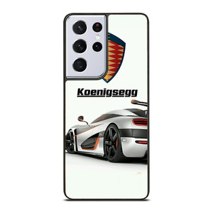 KOENIGSEGG WHITE CAR LOGO Samsung Galaxy S21 Ultra Case Cover