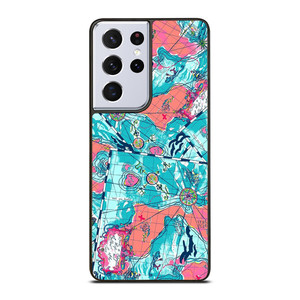 LILLY PULITZER MAP PATTERN Samsung Galaxy S21 Ultra Case Cover LILLY PULITZER MAP PATTERN Samsung Galaxy S21 Ultra Case Cover