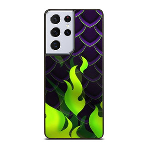 MALEFICENT GREEN FLAMES PATTERN Samsung Galaxy S21 Ultra Case Cover MALEFICENT GREEN FLAMES PATTERN Samsung Galaxy S21 Ultra Case Cover