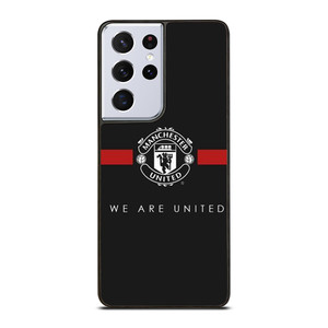MANCHESTER UNITED BLACK Samsung Galaxy S21 Ultra Case Cover