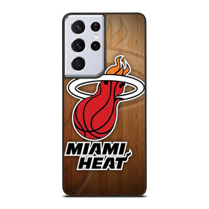 MIAMI HEAT WOODEN LOGO NBA Samsung Galaxy S21 Ultra Case Cover