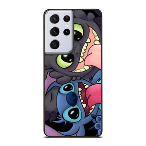 TOOTHLESS AND STITCH CARTOON Samsung Galaxy S21 Ultra Case Cover TOOTHLESS AND STITCH CARTOON Samsung Galaxy S21 Ultra Case Cover