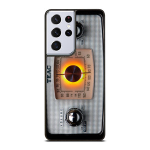 VINTAGE RADIO SILVER METAL Samsung Galaxy S21 Ultra Case Cover