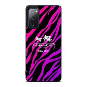 COACH NEW YORK BLACK VIOLET Samsung Galaxy S20 FE Case Cover