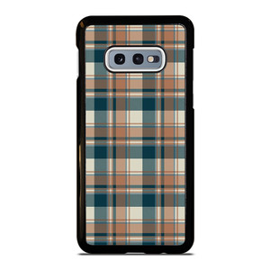 CHECK CLASSIC DARK PLAID FABRIC TEXTURES Samsung Galaxy S10e Case Cover