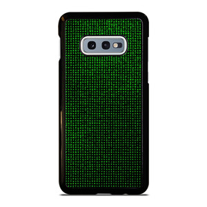 GREEN BINARY CODE PATTERN Samsung Galaxy S10e Case Cover