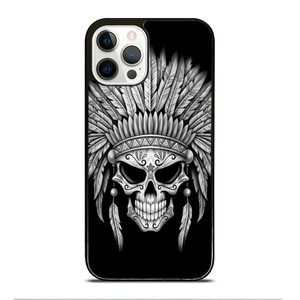 INDIAN FEATHER SKULL iPhone 12 Pro Case Cover INDIAN FEATHER SKULL iPhone 12 Pro Case Cover