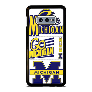 MICHIGAN WOLVERINES STICKER COLLAGE Samsung Galaxy S10e Case Cover