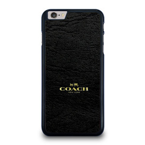 COACH LOGO TEXTURE BLACK iPhone 6 / 6S Plus Case Cover