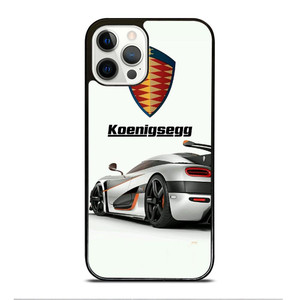 KOENIGSEGG WHITE CAR LOGO iPhone 12 Pro Case Cover