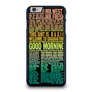 KANYE WEST RAPPER LYRICS iPhone 6 / 6S Plus Case Cover