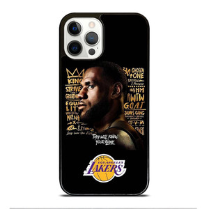 LEBRON JAMES QUOTE LA LAKERS iPhone 12 Pro Case Cover LEBRON JAMES QUOTE LA LAKERS iPhone 12 Pro Case Cover