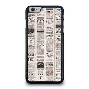 OLD NEWSPAPER PATTERN iPhone 6 / 6S Plus Case Cover