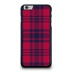 RED BLUE TARTAN PLAID PATTERN iPhone 6 / 6S Plus Case Cover