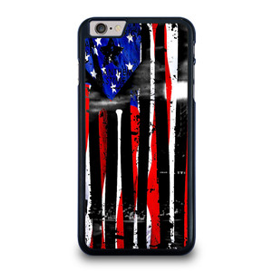 USA FLAG AMERICAN BASEBALL BLACK WHITE iPhone 6 / 6S Plus Case Cover USA FLAG AMERICAN BASEBALL BLACK WHITE iPhone 6 / 6S Plus Case Cover