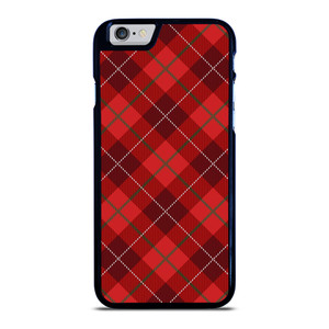 RED TARTAN CROSS PATTERN iPhone 6 / 6S Case Cover RED TARTAN CROSS PATTERN iPhone 6 / 6S Case Cover