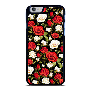SEAMLESS RED WHITE ROSE PATTERN iPhone 6 / 6S Case Cover