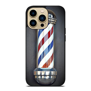 BARBER POLE HAIR CUT SYMBOL iPhone 14 Pro Max Case Cover