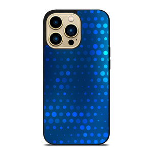 BLUE GRADIENT HALFTONE PATTERN iPhone 14 Pro Max Case Cover BLUE GRADIENT HALFTONE PATTERN iPhone 14 Pro Max Case Cover