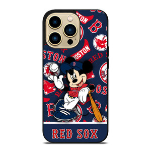 BOSTON RED SOX MICKEY MOUSE iPhone 14 Pro Max Case Cover