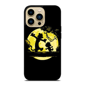 CALVIN AND HOBBES BLACK CARTOON iPhone 14 Pro Max Case Cover CALVIN AND HOBBES BLACK CARTOON iPhone 14 Pro Max Case Cover