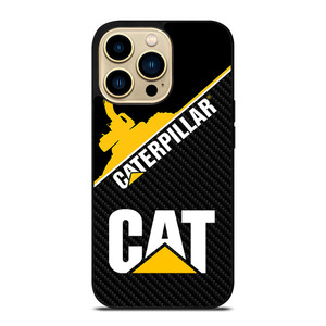 CAT CATERPILLAR LOGO CARBON iPhone 14 Pro Max Case Cover CAT CATERPILLAR LOGO CARBON iPhone 14 Pro Max Case Cover