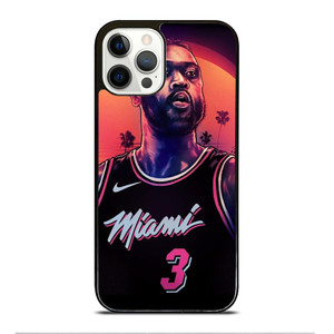 MIAMI HEAT DWYANE WADE 3 NBA iPhone 12 Pro Case Cover