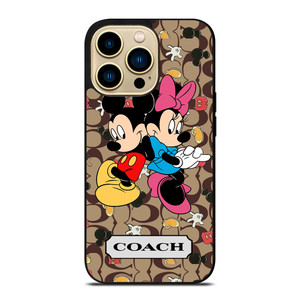 COACH MICKEY MINNIE MOUSE LOVE iPhone 14 Pro Max Case Cover