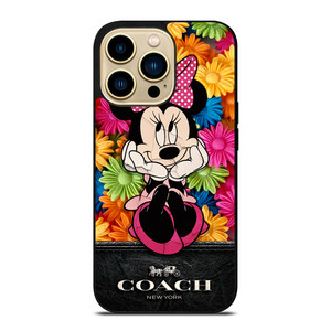 COACH MINNIE MOUSE FLOWER iPhone 14 Pro Max Case Cover