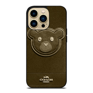 COACH NEW YORK BROWN BEAR iPhone 14 Pro Max Case Cover