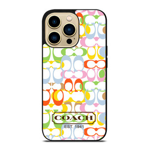 COACH NEW YORK COLORFUL iPhone 14 Pro Max Case Cover