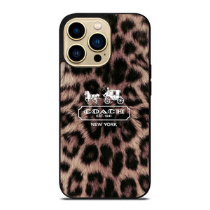 COACH NEW YORK LEOPARD iPhone 14 Pro Max Case Cover