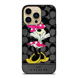 COACH NEW YORK MINNIE MOUSE iPhone 14 Pro Max Case Cover COACH NEW YORK MINNIE MOUSE iPhone 14 Pro Max Case Cover