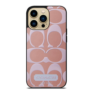 COACH NEW YORK PINK PATTERN iPhone 14 Pro Max Case Cover COACH NEW YORK PINK PATTERN iPhone 14 Pro Max Case Cover