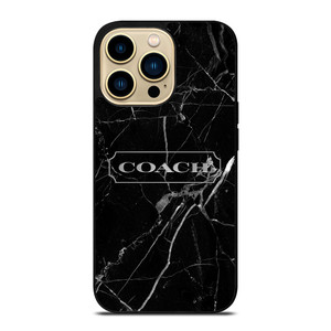COACH NEW YORK SILVER MARBLE iPhone 14 Pro Max Case Cover