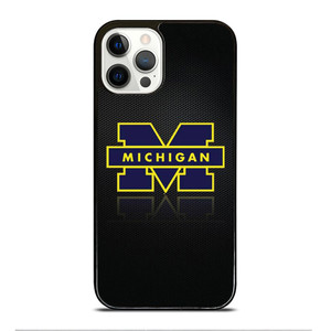 MICHIGAN WOLVERINES METAL LOGO iPhone 12 Pro Case Cover MICHIGAN WOLVERINES METAL LOGO iPhone 12 Pro Case Cover