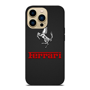 FERRARI HORSE CARBON LOGO iPhone 14 Pro Max Case Cover FERRARI HORSE CARBON LOGO iPhone 14 Pro Max Case Cover