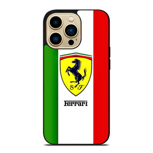 FERRARI ITALI FLAG LOGO iPhone 14 Pro Max Case Cover