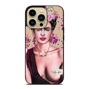FRIDA KAHLO ART FACE iPhone 14 Pro Max Case Cover