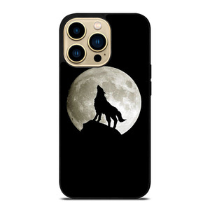 FULL MOON WOLF SILHOUETTE iPhone 14 Pro Max Case Cover