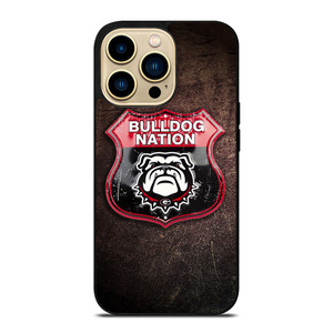 GEORGIA BULLDOGS RUSTY BADGE iPhone 14 Pro Max Case Cover