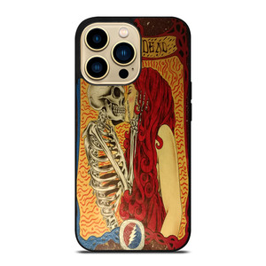 GRATEFUL DEAD KISSING SKELETON iPhone 14 Pro Max Case Cover