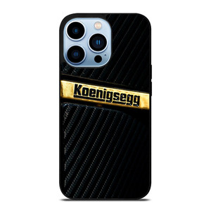 KOENIGSEGG GOLD BLACK CARBON iPhone 13 Pro Max Case Cover