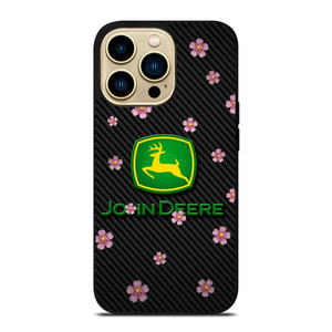 JOHN DEERE FLOWER CARBON iPhone 14 Pro Max Case Cover