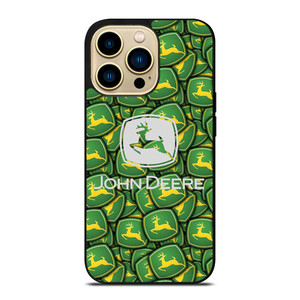 JOHN DEERE LOGO PATTERN 2 iPhone 14 Pro Max Case Cover